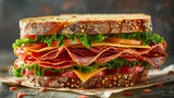 Classic Deli-Style Sandwich with Fresh Ingredients