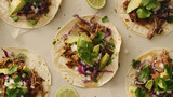 Healthy Chicken Tacos with Avocado and Purple Cabbage