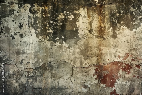 Aged wall with vintage grunge background