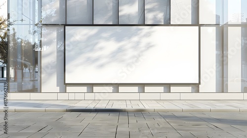 Blank advertising mockup for advertisement at the supermarket