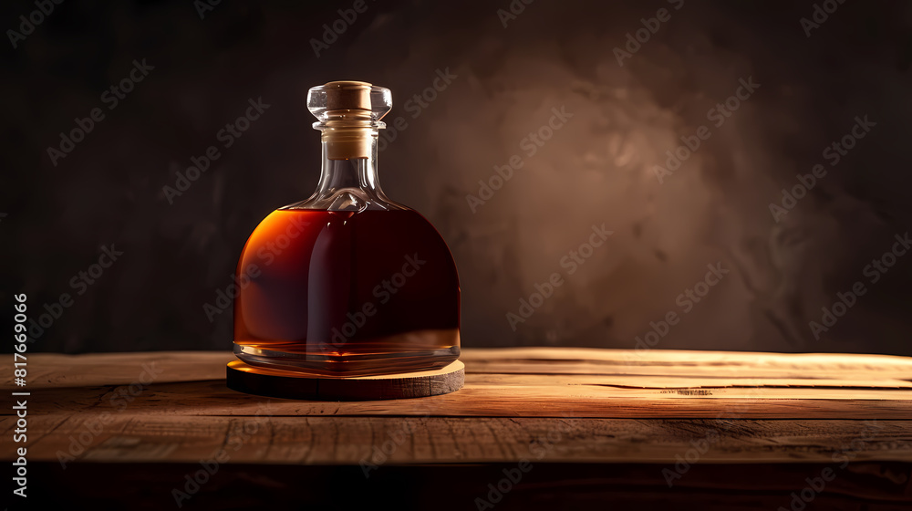 bottle of whiskey on table bottle of whiskey on table