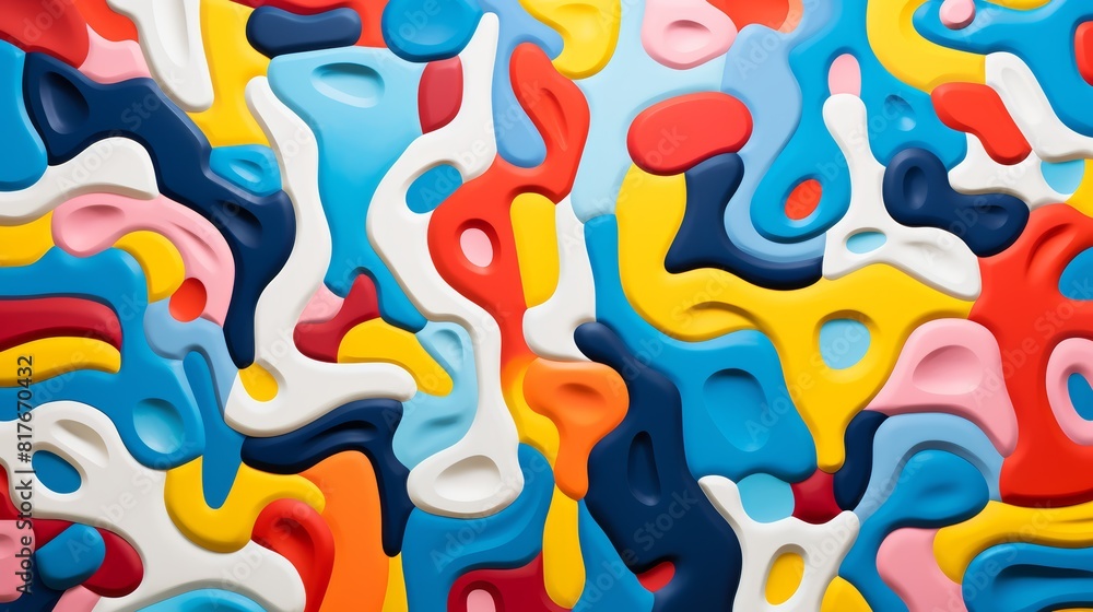Multicolor abstract painting. Multicolor abstract painting.