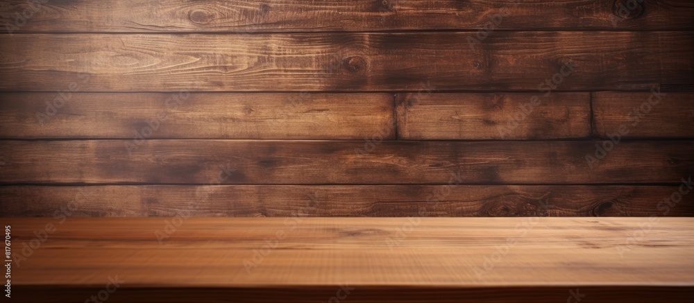 Empty wooden table with copy space image as background Empty wooden table with copy space image as background