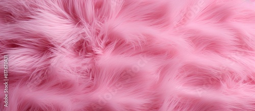A pink faux fur with a smooth texture perfect for copy space image