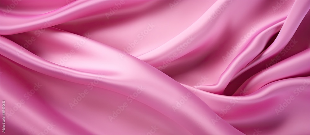 Obraz premium A vibrant and eye catching fabric in a striking shade of pink providing ample copy space for images