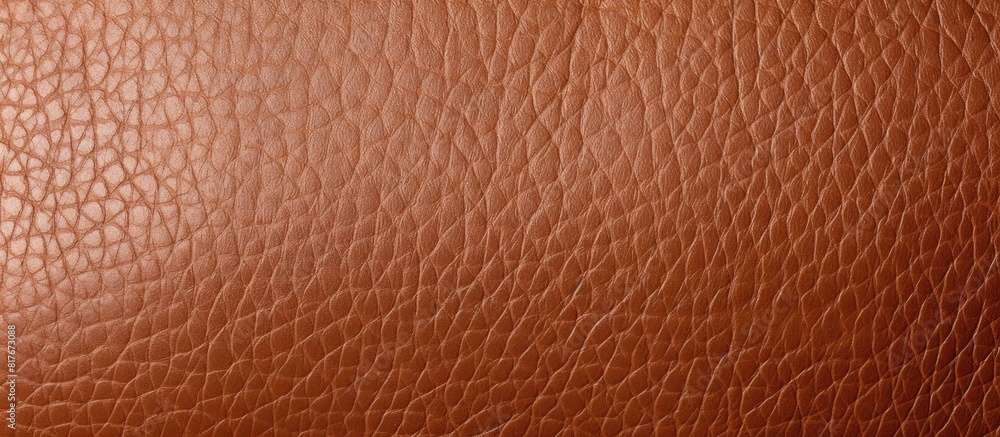 Close up of a brown leather texture used as a background in the copy space image Close up of a brown leather texture used as a background in the copy space image