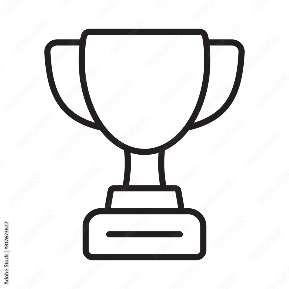 Trophy line icon. Trophy cup, winner cup, victory cup icon. Reward symbol sign for web and mobile. Trophy line icon. Trophy cup, winner cup, victory cup icon. Reward symbol sign for web and mobile.