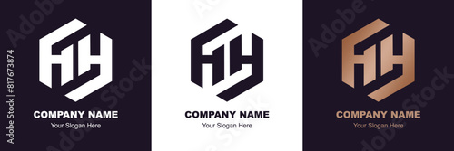 Logo HH Design Vector Illustration 