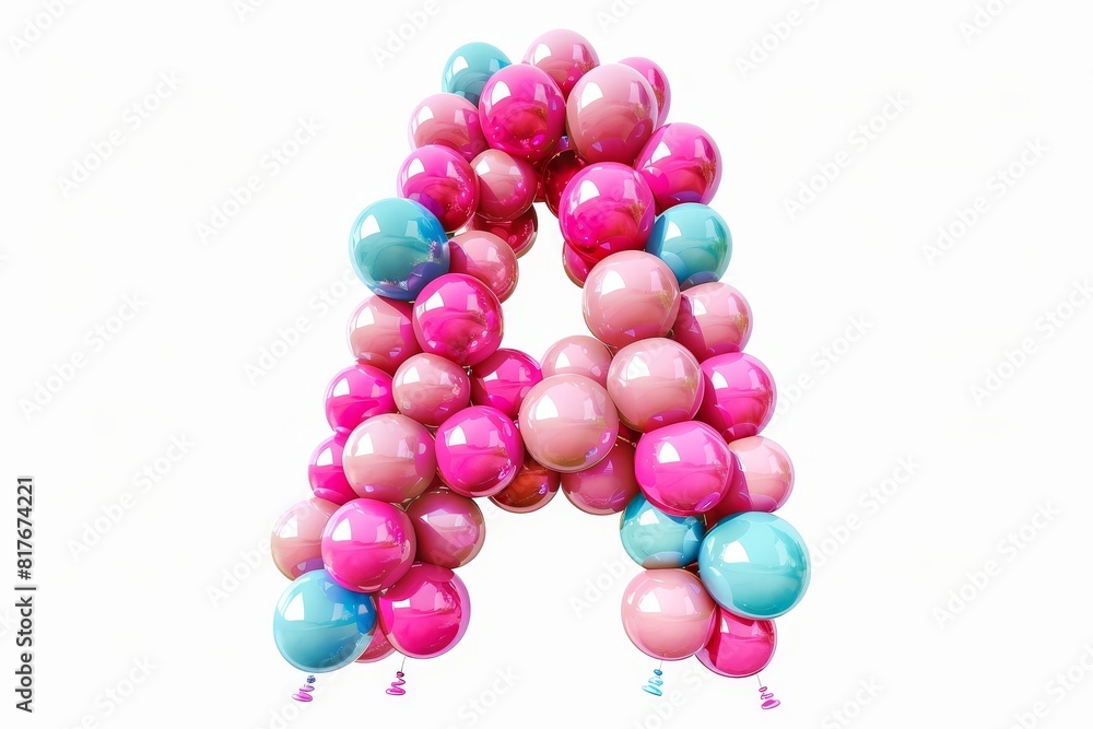 Balloon font A in full set Balloon font A in full set