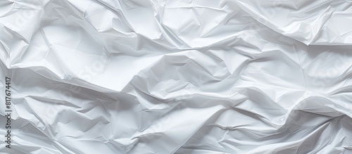 A crumpled paper background with copy space image