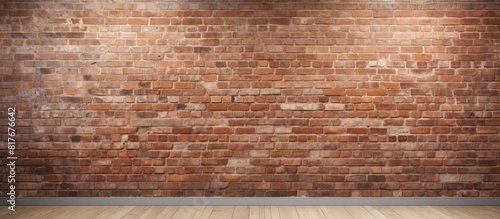 An image of a brick wall with plenty of empty space for text or other elements. Creative banner. Copyspace image photo