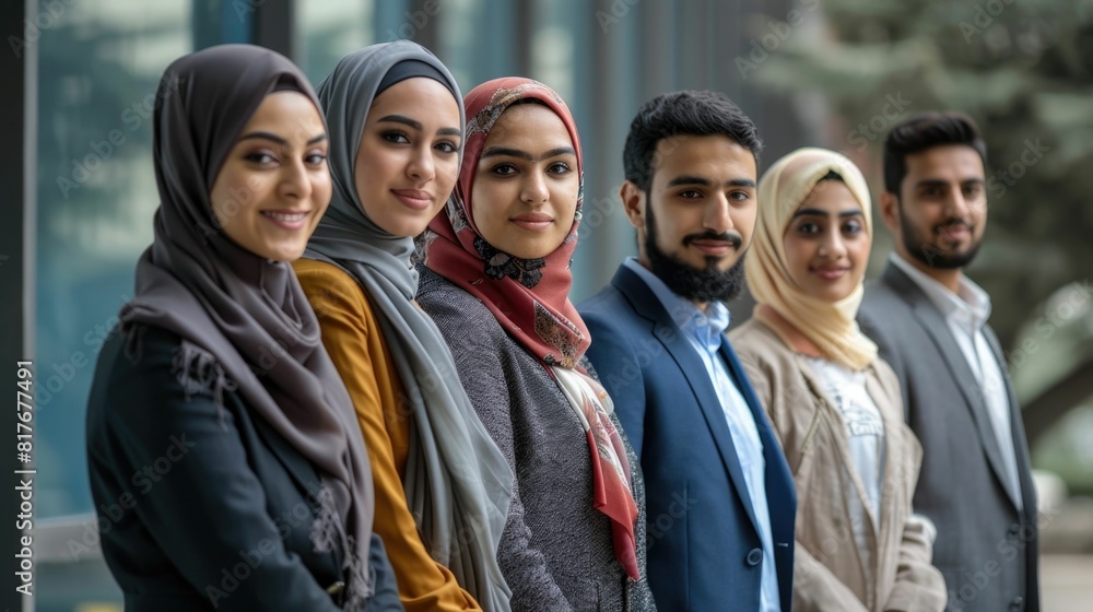 Diverse Muslim Entrepreneurs Collaborating for Business Success Diverse Muslim Entrepreneurs Collaborating for Business Success