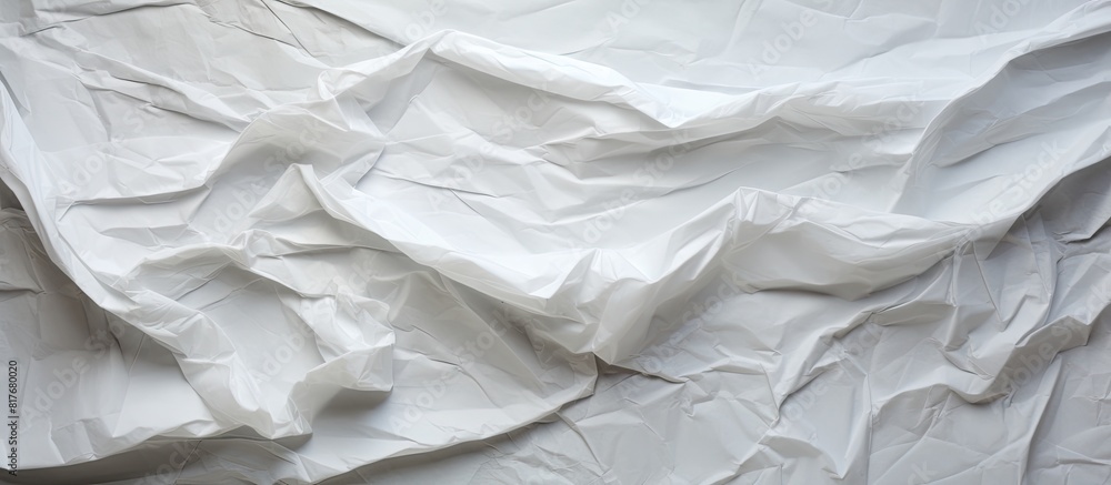 A white crumpled paper with a background texture in need of a copy space image A white crumpled paper with a background texture in need of a copy space image