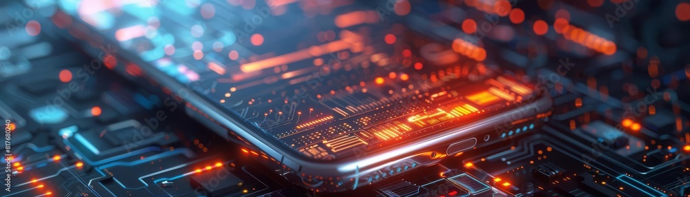 Smartphone cyberpunk style Smartphone cyberpunk style