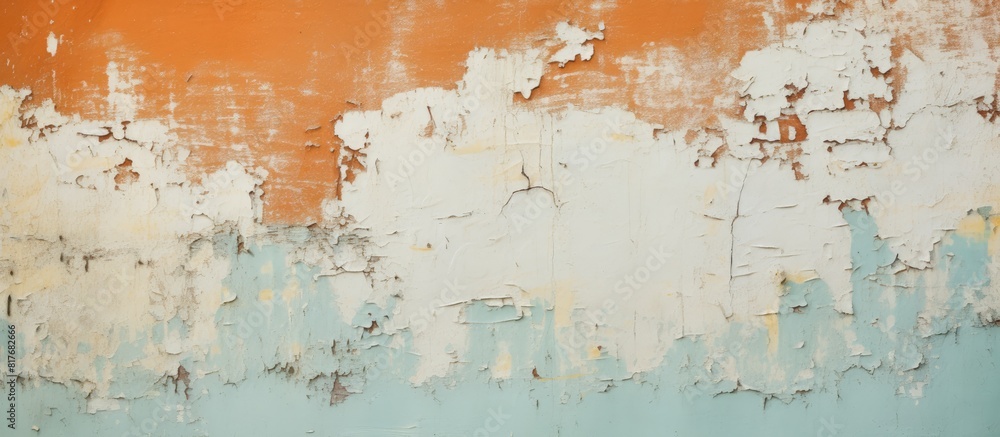 Peeling paint on the wall with empty space for image. Creative banner. Copyspace image Peeling paint on the wall with empty space for image. Creative banner. Copyspace image