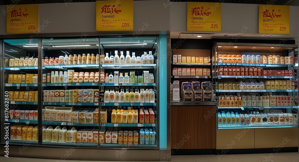 Fototapeta premium Frozen department of grocery store