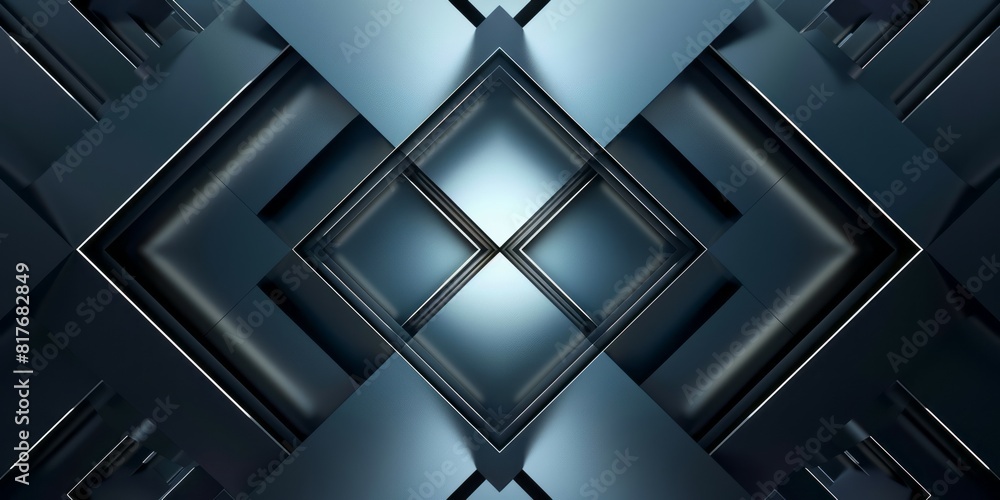 Abstract black and blue background featuring diamond shapes Abstract black and blue background featuring diamond shapes