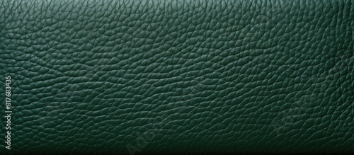 A background of green leather with copy space image photo