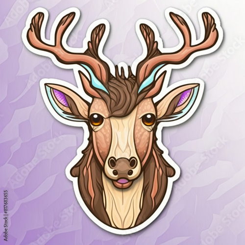 Nature inspired cute deer cutout on Isolated Transparent Background generative ai technology