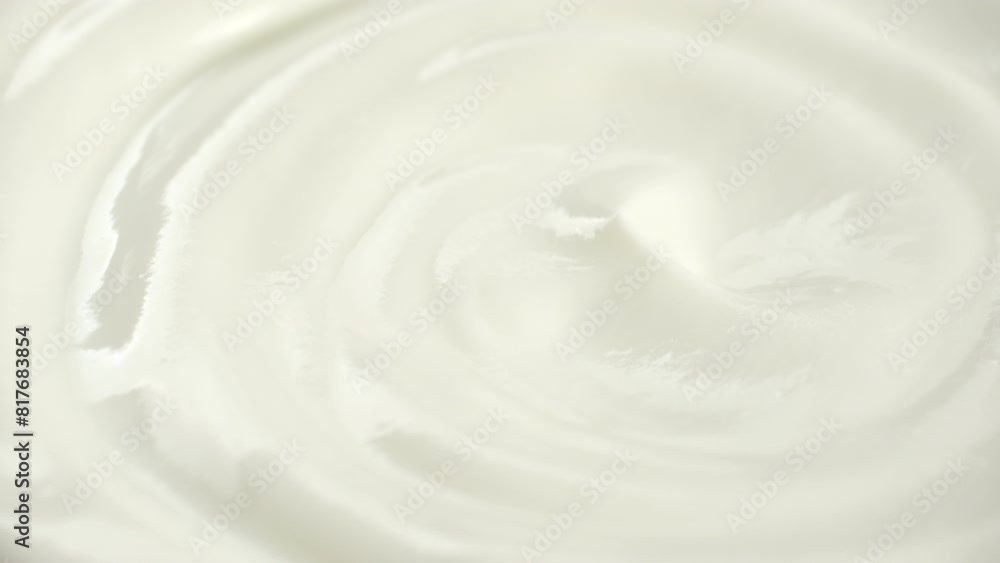Zoom frame sour cream, fresh greek yogurt close up Zoom frame sour cream, fresh greek yogurt close up