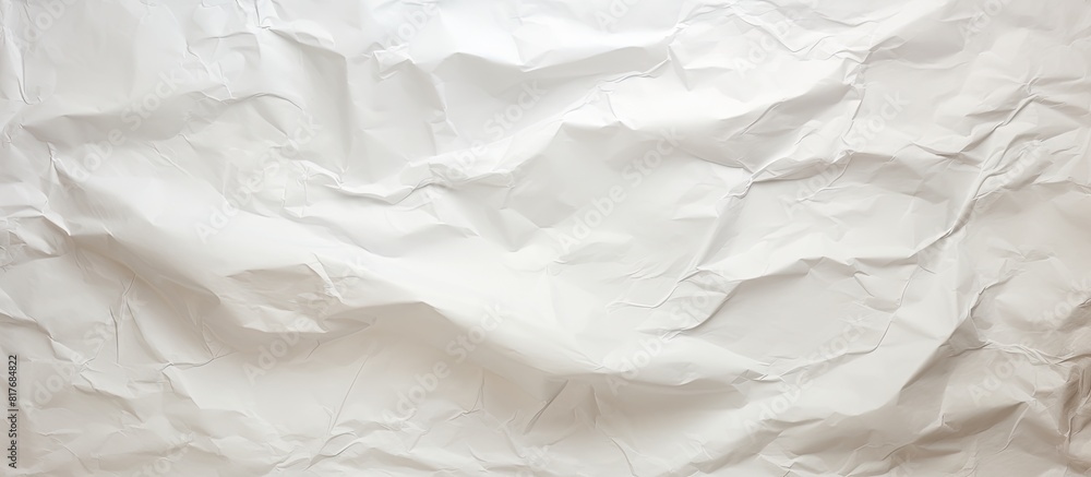 Textured white parchment or crumpled paper with an abstract background perfect for design with a blank area for text. Creative banner. Copyspace image Textured white parchment or crumpled paper with an abstract background perfect for design with a blank area for text. Creative banner. Copyspace image
