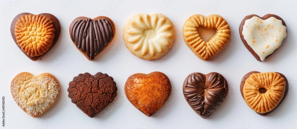 love shape cookie cookies biscuit on white love shape cookie cookies biscuit on white