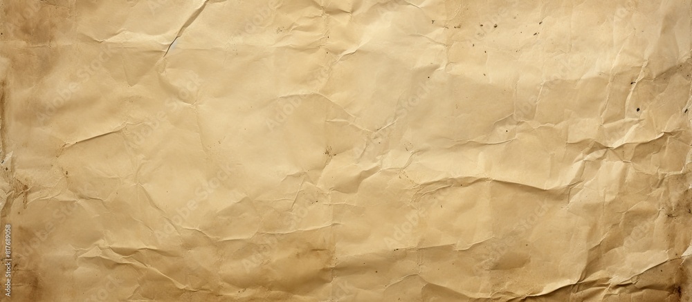 Obraz premium Crumpled dirty old paper background with copy space image