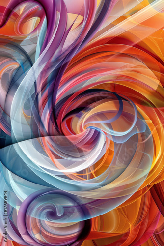 An abstract background with swirling colors and patterns  perfect for adding a modern touch to designs. 