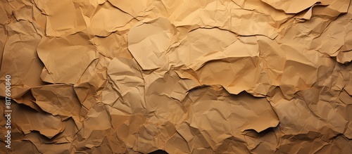 A copy space image of torn brown paper background photo