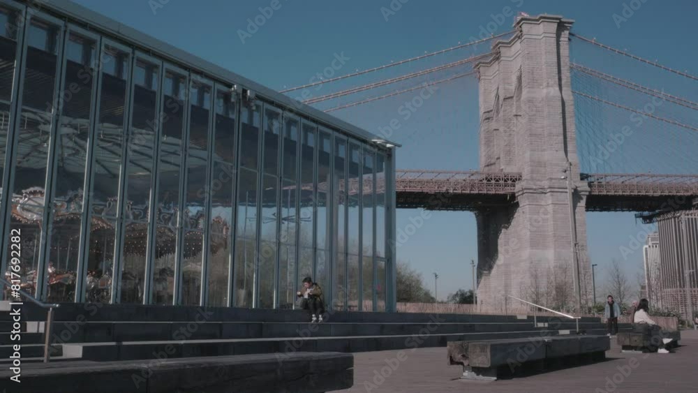 Brooklyn Bridge Park on a spring morning Brooklyn Bridge Park on a spring morning