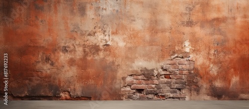 A wall texture background with ample copy space image