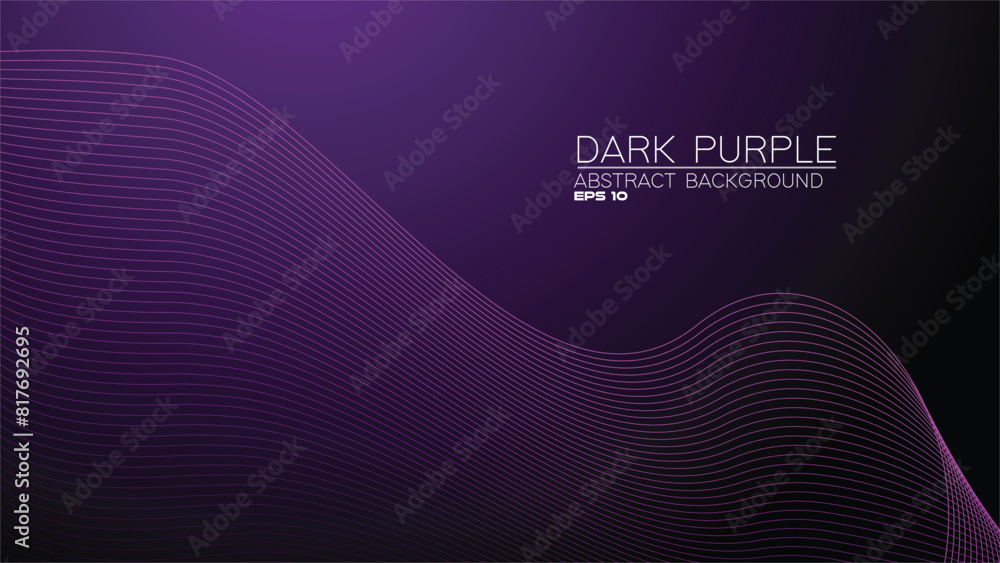 Dark Purple abstract background with curve line Dark Purple abstract background with curve line