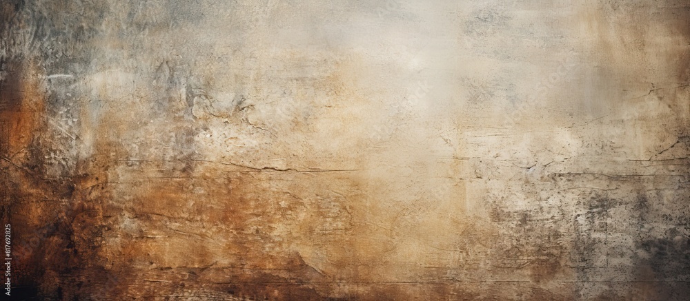 The image depicts an old style vintage wall with a cement grunge background providing a textured copy space