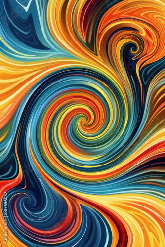 An abstract background with swirling colors and patterns  perfect for adding a modern touch to designs. 