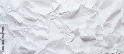 A background image of crumpled white paper with texture perfect for adding copy space