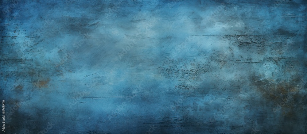 A grungy blue background with a scratched and dotted texture providing ample copy space for images