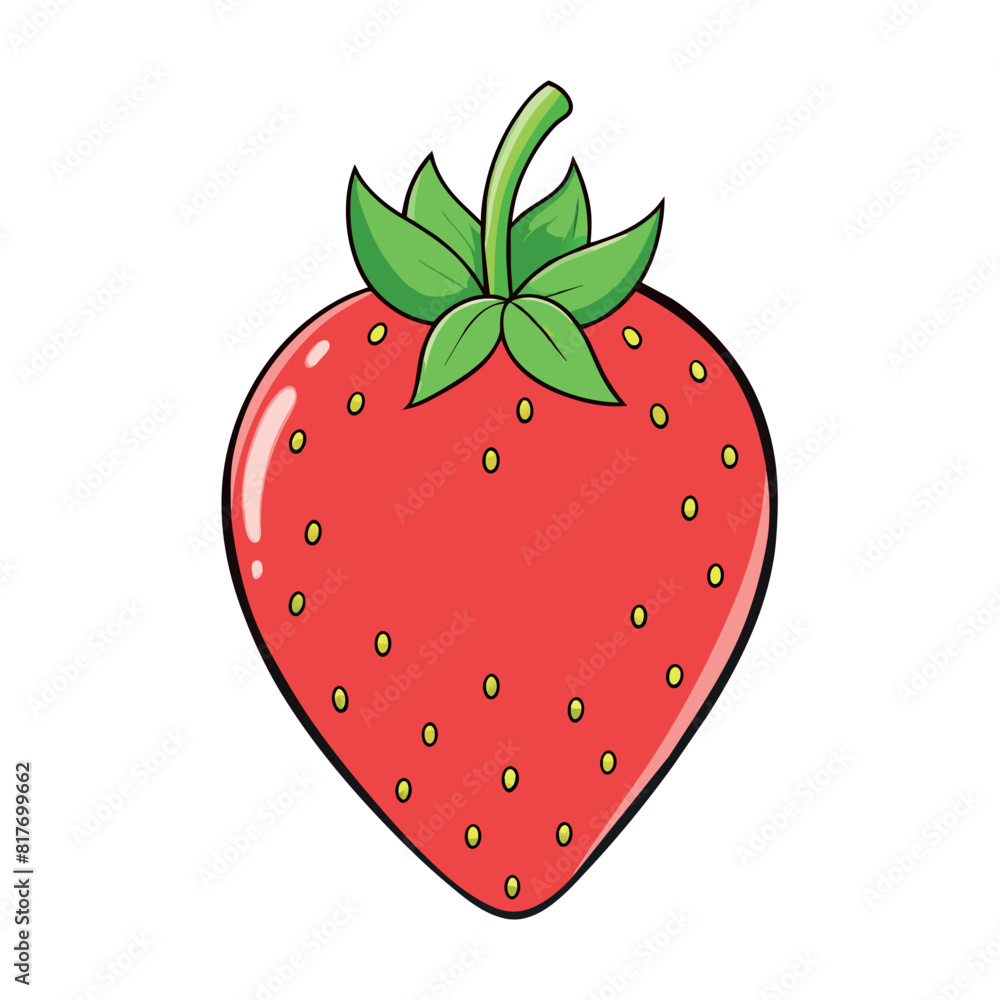 Strawberry cartoon vector Illustration flat style artwork concept
Strawberry cartoon vector Illustration flat style artwork concept