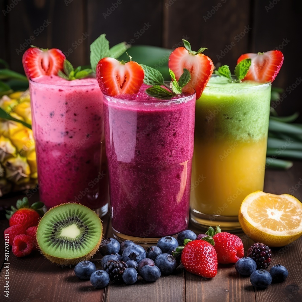 strawberry smoothie with kiwi strawberry smoothie with kiwi