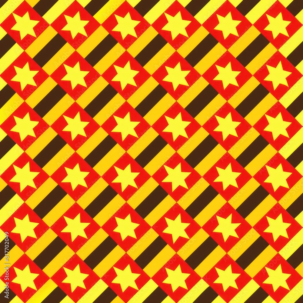Seamless pattern of groovy retro patterns like houndstooth and checkerboard, adding a touch of mod style to your gift wrap, Generative AI Seamless pattern of groovy retro patterns like houndstooth and checkerboard, adding a touch of mod style to your gift wrap, Generative AI