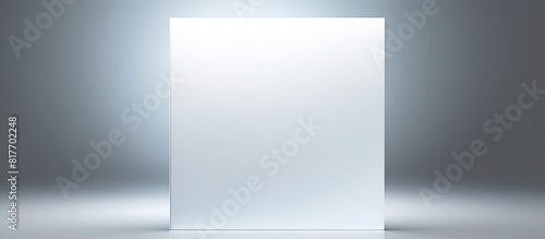 Wallpaper Mural A minimalist white square brochure with a subtly illuminated design ideal for incorporating your own content or images copy space image Torontodigital.ca