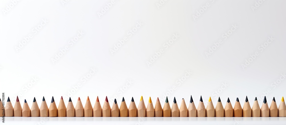 A pencil is being used to erase something on a blank white background to create an image with empty space. Creative banner. Copyspace image A pencil is being used to erase something on a blank white background to create an image with empty space. Creative banner. Copyspace image