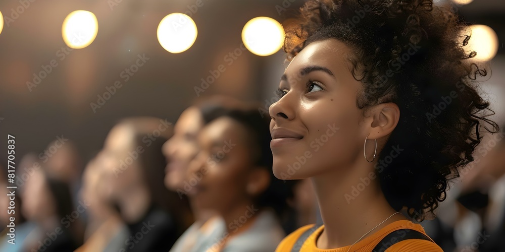 Closeup photo of cheerful audience at trade show listening to business owner. Concept Trade Show, Audience, Business Owner, Cheerful, Closeup Closeup photo of cheerful audience at trade show listening to business owner. Concept Trade Show, Audience, Business Owner, Cheerful, Closeup