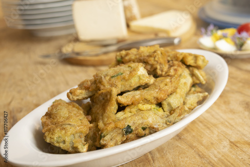 battered and fried artichokes