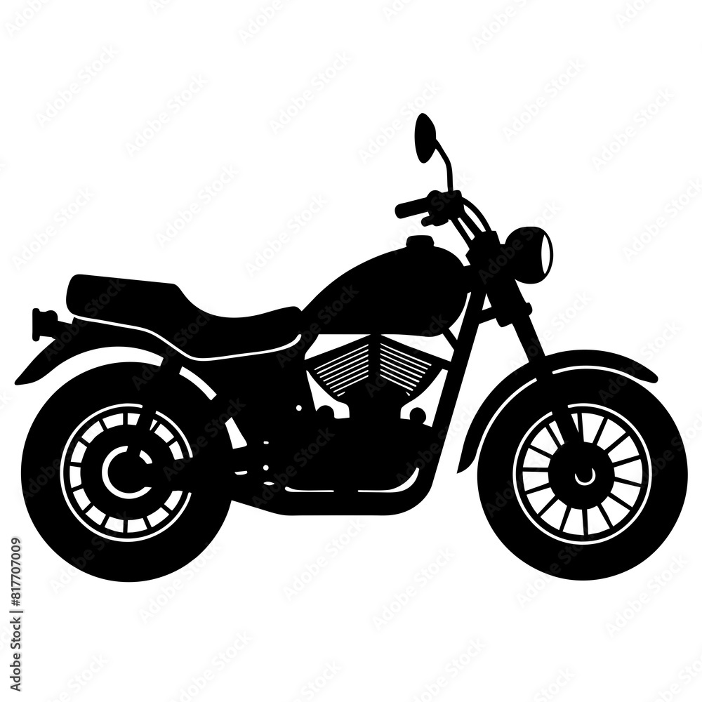 Obraz premium motorcycle isolated on white background