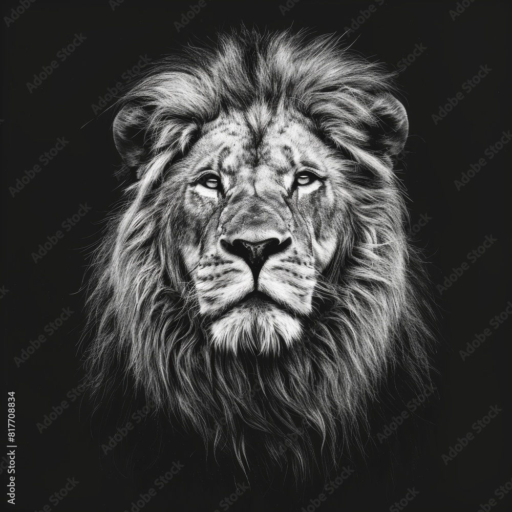 portrait of a lion portrait of a lion