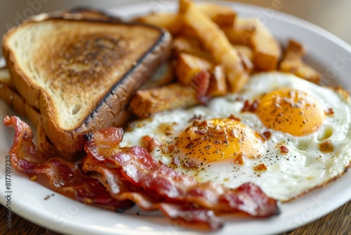 Wallpaper Mural Choice of eggs and hash browns with option for sausage instead of bacon Torontodigital.ca