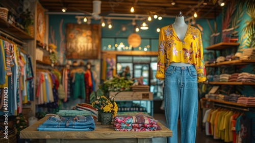 Attract shoppers with seasonal styles Eye-catching clothing displays in spring/summer fashion retailers