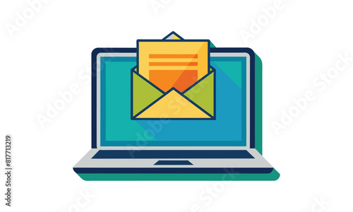 Mail concept white background vector design