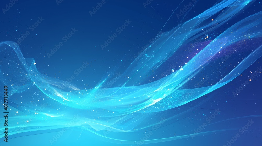 3d conditioner speed energy power line with dust, transparent ice blow stream, and vacuum vortex trail in blue air. 3d conditioner speed energy power line with dust, transparent ice blow stream, and vacuum vortex trail in blue air.