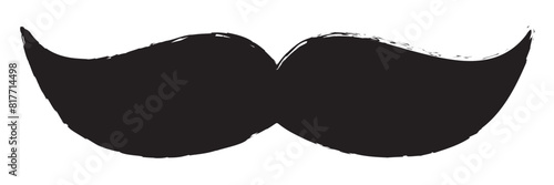 Vintage moustache. Funny retro mustache, fake mustaches and isolated curly hair moustaches vector illustration